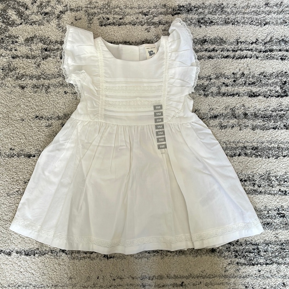 NEW baby b’gosh white dress